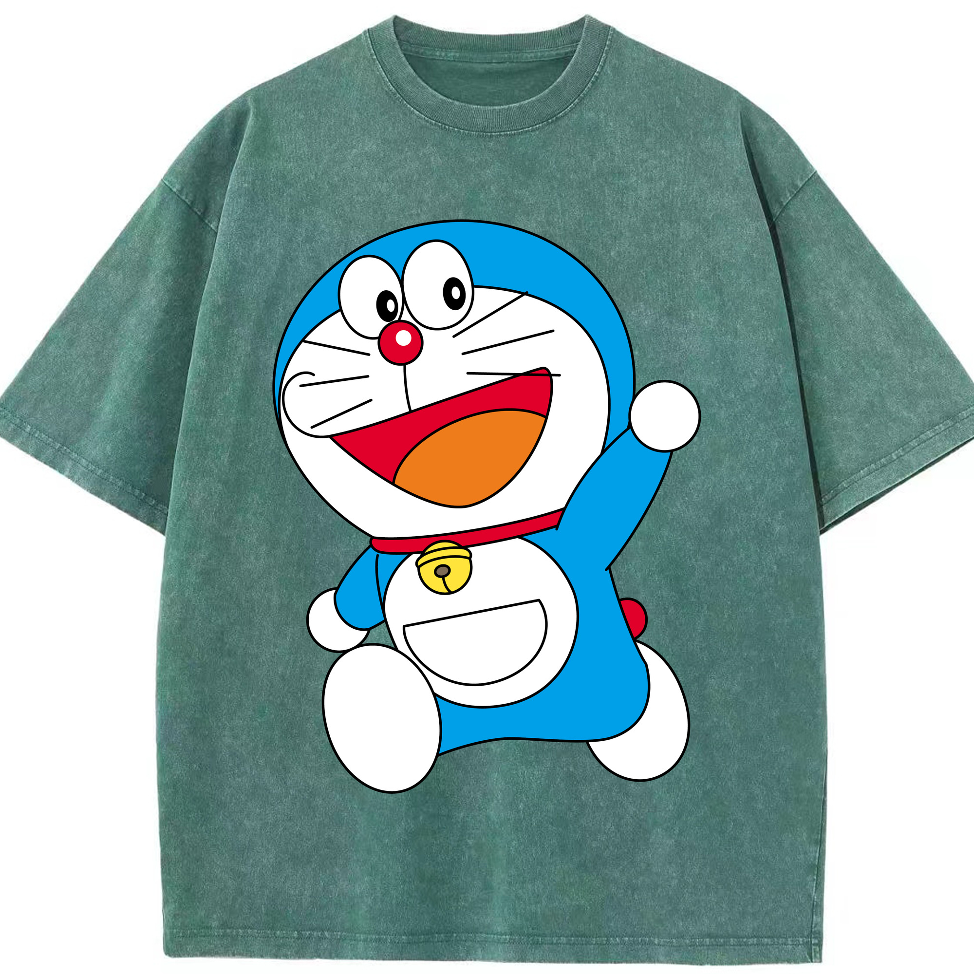 （画像用） ドラえもん Doraemon 綿100% ヴィンテージ風 半袖Tシャツ（フロントプリント）